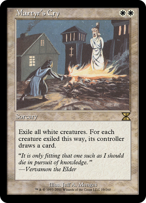 Martyr's Cry (ME4-019) - Masters Edition IV Foil
