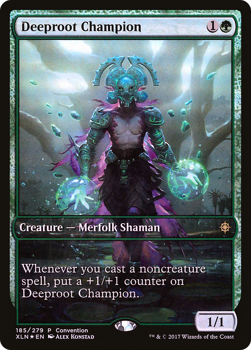Deeproot Champion (2018 Convention Exclusive) (MEDIA-185) - Ixalan Promos Foil