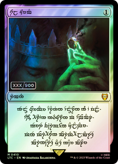 Sol Ring - Human (0410) (Serial Numbered) (LTC-410) - Tales of Middle-earth Commander Foil