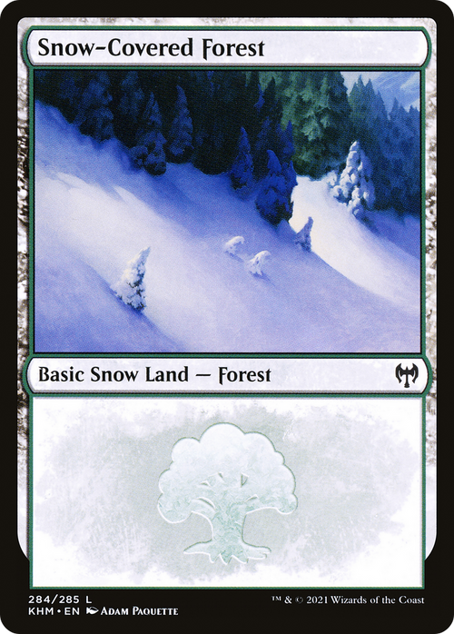 Snow-Covered Forest (284) (KHM-284) - Kaldheim: (snow)