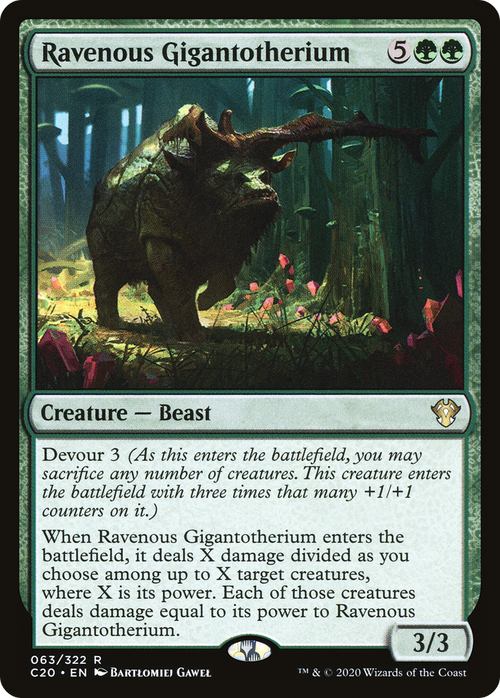 Ravenous Gigantotherium (C20-063) - Commander 2020