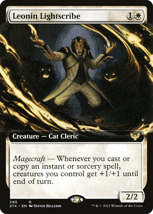 Leonin Lightscribe (Extended Art) (STX-290) - Strixhaven: School of Mages: (Extended Art) Foil