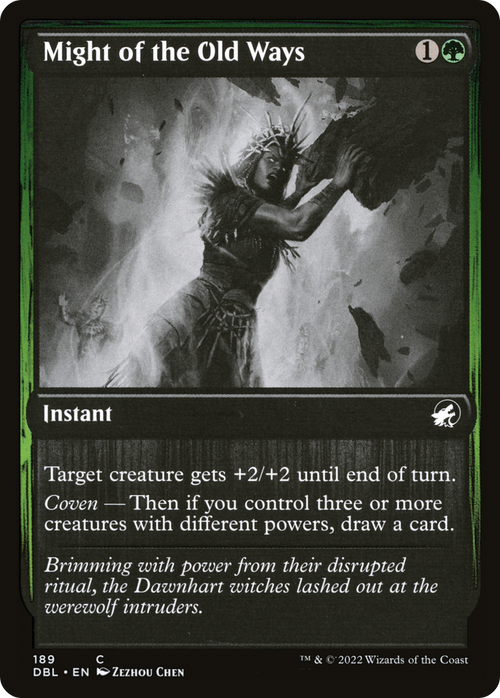 Might of the Old Ways (DBL-189) - Innistrad: Double Feature Foil