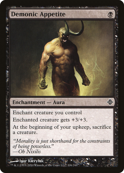 Demonic Appetite (ROE-106) - Rise of the Eldrazi Foil