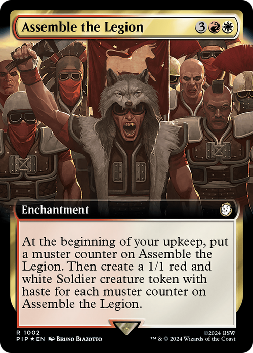 Assemble the Legion (Extended Art) (Surge Foil) (PIP-1002) - Fallout: (Extended Art) Foil