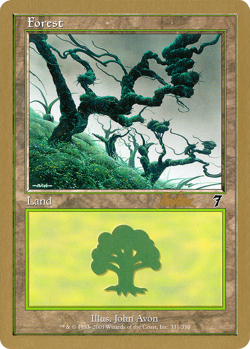 Forest (331) - 2002 Brian Kibler (7ED) (WCD-) - World Championship Decks 2002