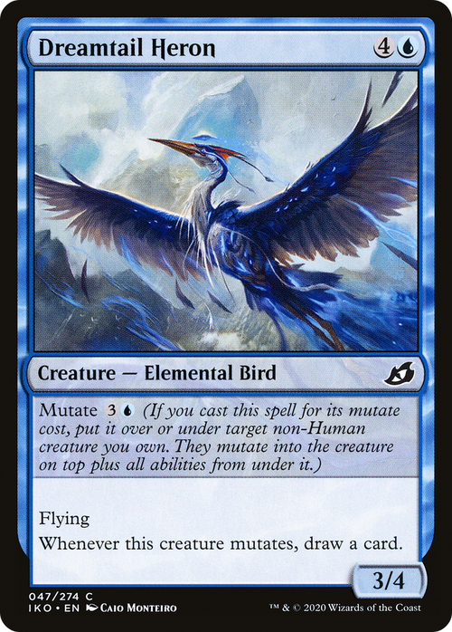 Dreamtail Heron (IKO-047) - Ikoria: Lair of Behemoths Foil