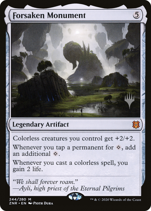 Forsaken Monument (PPZNR-244P) - Zendikar Rising Promos Foil