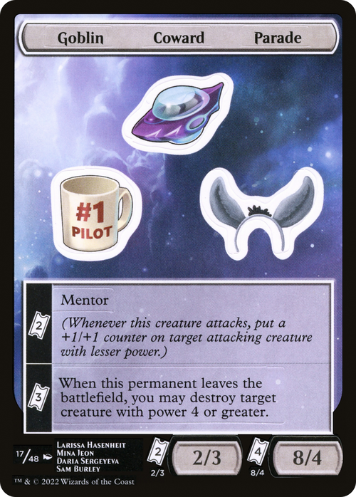 Goblin Coward Parade (UNF-017) - Unfinity Sticker Sheets