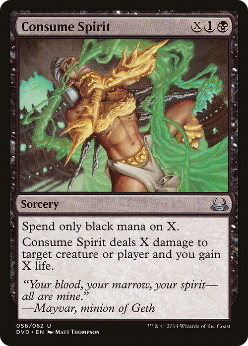 Consume Spirit (DD3-056) - Duel Decks Anthology: Divine vs. Demonic