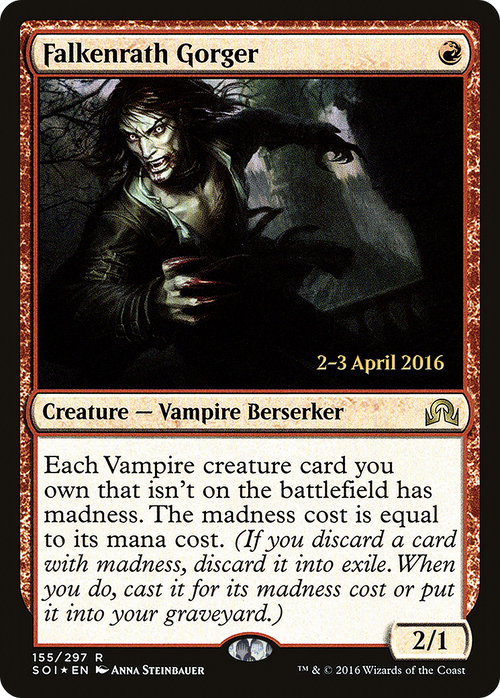Falkenrath Gorger (PRE-155S) - Shadows over Innistrad Promos Foil