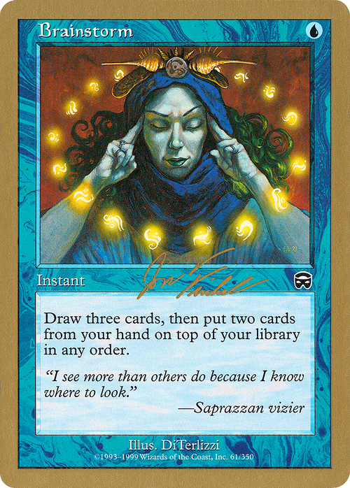 Brainstorm - 2000 Jon Finkel (MMQ) (WCD-) - World Championship Decks 2000