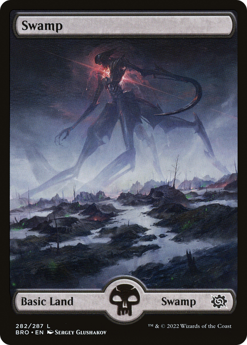 Swamp (282) - Full Art (BRO-282) - The Brothers' War Foil