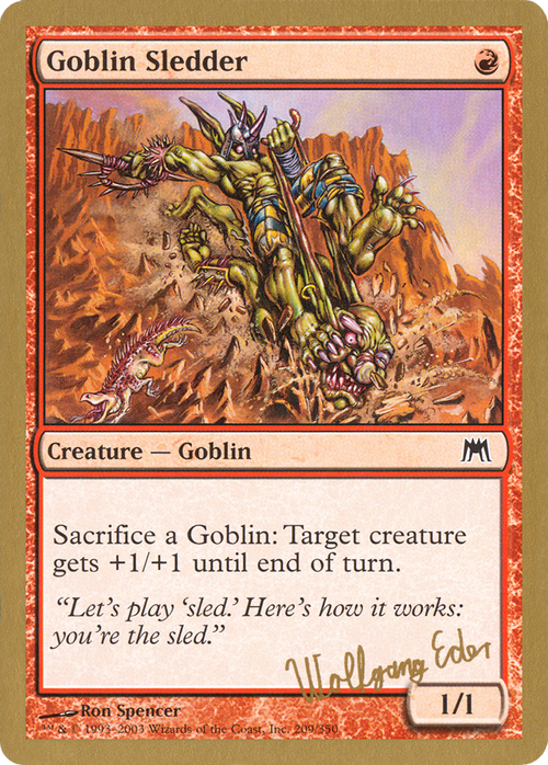 Goblin Sledder - 2003 Wolfgang Eder (ONS) (WCD-WE209) - World Championship Decks 2003