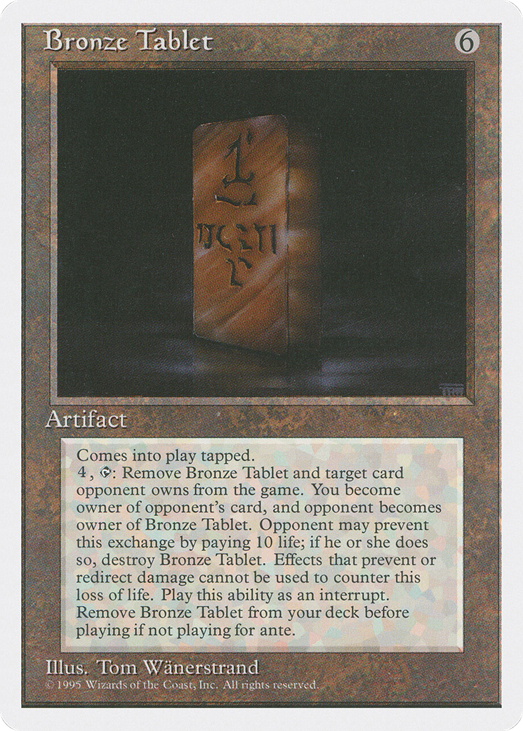Bronze Tablet (4ED-) - Fourth Edition