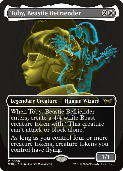 Toby, Beastie Befriender (Showcase) (DSK-356) - Duskmourn: House of Horror (Borderless) Foil