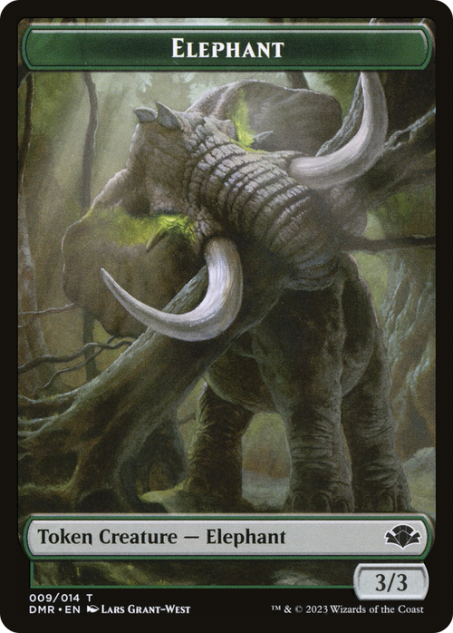Elephant (TDMR-009) - Dominaria Remastered Tokens Foil
