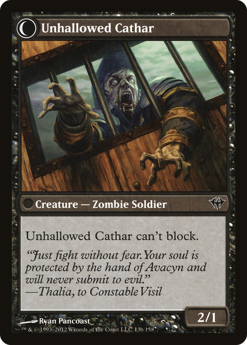Loyal Cathar (DKA-013) - Dark Ascension: (Double Faced Transform) Foil