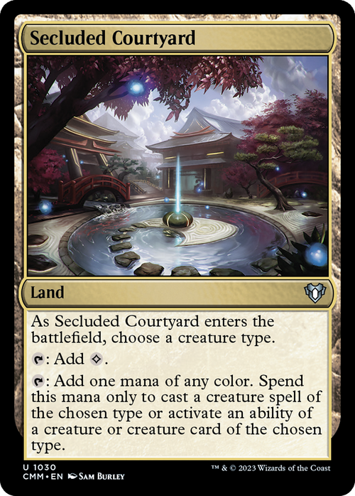 Secluded Courtyard (CMM-1030) - Commander Masters