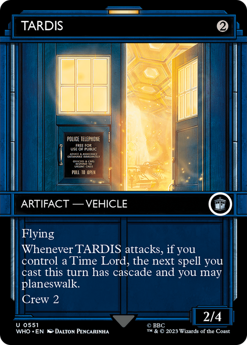 TARDIS (Showcase) (WHO-551) - Doctor Who: (Showcase) (Borderless) Foil