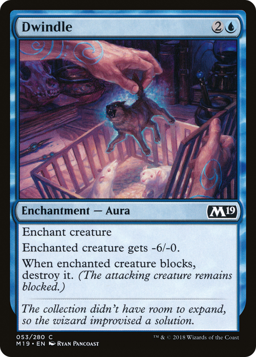 Dwindle (M19-053) - Core Set 2019 Foil