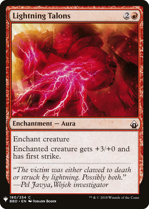 Lightning Talons (LIST-BBD-180) - The List