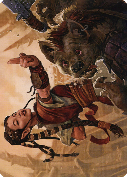 Half-Elf Monk // Half-Elf Monk (AAFR-028) - Adventures in the Forgotten Realms Art Series (Borderless) Foil