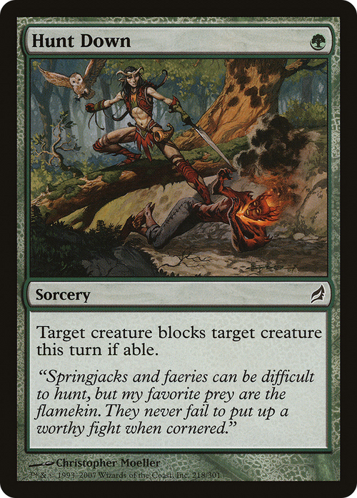 Hunt Down (LRW-218) - Lorwyn Foil