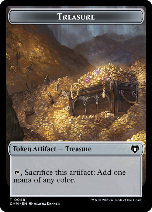 Treasure (TCMM-048) - Commander Masters Tokens Foil