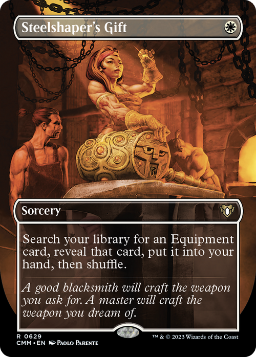 Steelshaper's Gift (Borderless) (CMM-629) - Commander Masters
