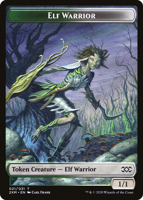Elf Warrior (T2XM-021) - Double Masters Tokens Foil