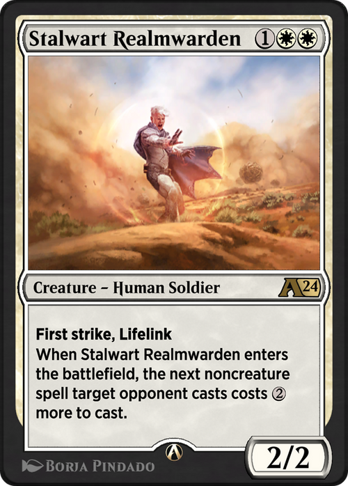 Stalwart Realmwarden (YOTJ-005) - Alchemy: Outlaws of Thunder Junction