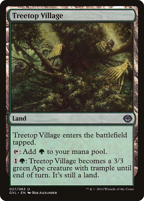 Treetop Village (DD3-027) - Duel Decks Anthology: Garruk vs. Liliana