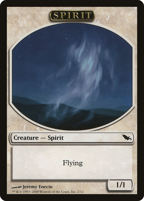 Spirit Token (SHM-002) - Shadowmoor Tokens