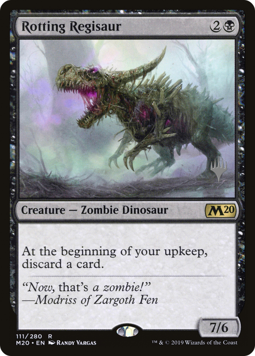 Rotting Regisaur (PPM20-111P) - Core Set 2020 Promos Foil