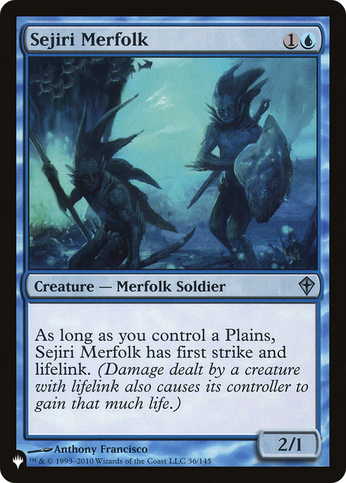 Sejiri Merfolk (LIST-36/145) - The List