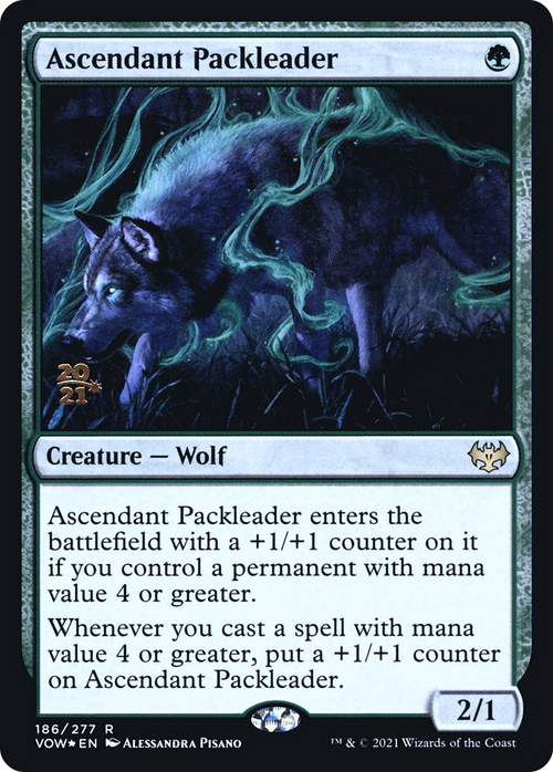 Ascendant Packleader (PRE-186) - Innistrad: Crimson Vow Promos Foil