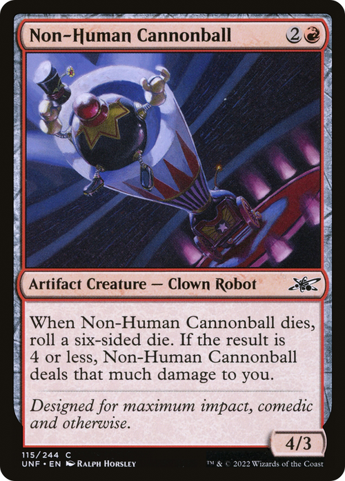 Non-Human Cannonball (UNF-115) - Unfinity Foil