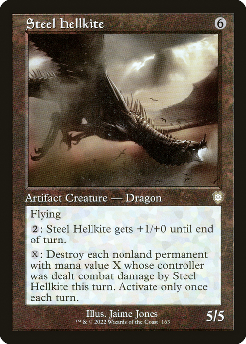 Steel Hellkite (Retro Frame) (BRC-163) - The Brothers' War Commander