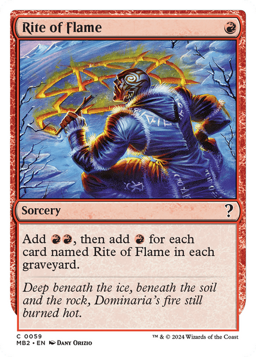 Rite of Flame (White Border) (MB2-059) - Mystery Booster 2
