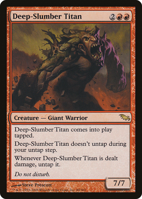 Deep-Slumber Titan (SHM-089) - Shadowmoor Foil