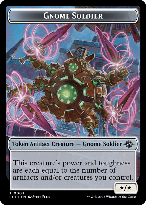 Gnome Soldier (TLCI-003) - The Lost Caverns of Ixalan Tokens