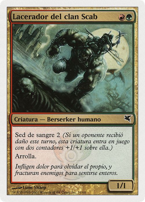 Scab-Clan Mauler (Spanish) - "Lacerador del clan Scab" (I31) (PSAL-I31) - Salvat 2005
