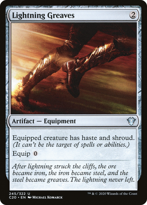 Lightning Greaves (C20-245) - Commander 2020