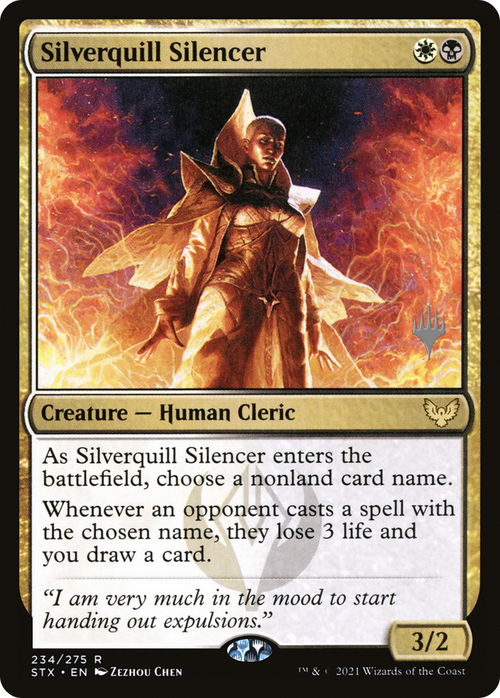 Silverquill Silencer (PPSTX-234P) - Strixhaven: School of Mages Promos