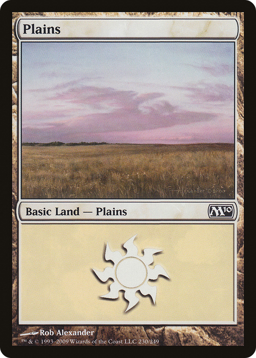 Plains (230) (M10-230) - Magic 2010 Foil