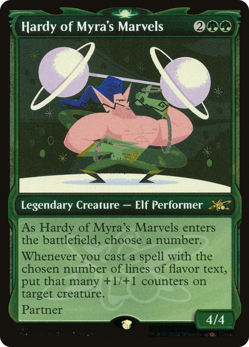 Hardy of Myra's Marvels (Showcase) (Galaxy Foil) (UNF-503) - Unfinity: (Showcase) Foil