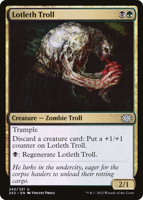 Lotleth Troll (2X2-245) - Double Masters 2022 Foil
