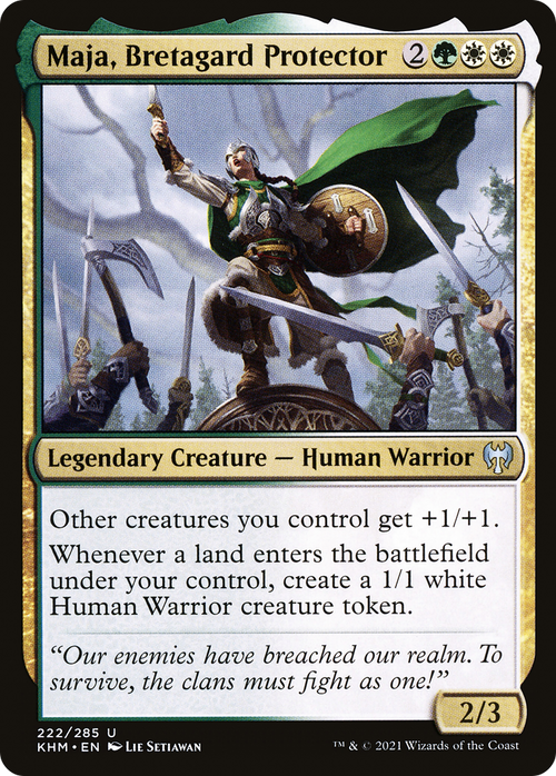 Maja, Bretagard Protector (KHM-222) - Kaldheim Foil