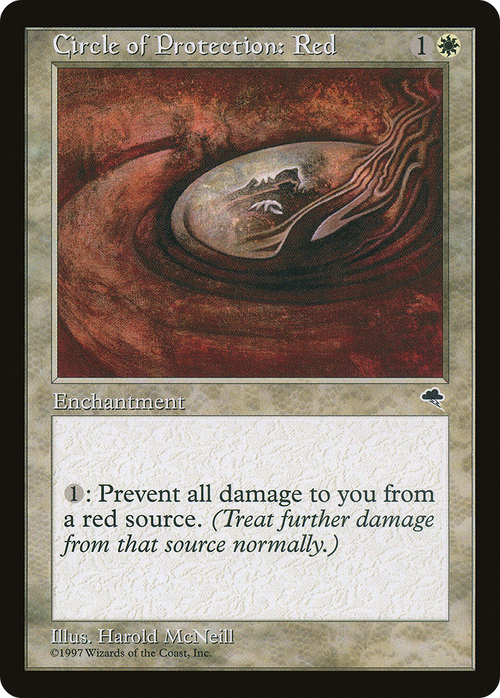 Circle of Protection: Red (TMP-011) - Tempest